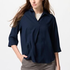 Uniqlo Dark Blue Women's Blouse